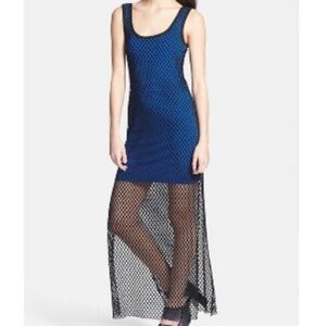 Bailey 44 Afro Pop Mesh Overlay Maxi Dress